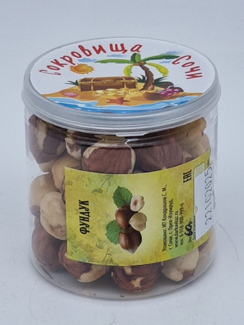 Орех фундук 60гр в пэт