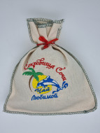 Чай черный в сувенирном мешке с вышивкой любимой 140гр Чай черный в сувенирном мешке с вышивкой любимой 140гр