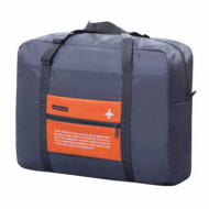 Сумка дорожная складная, цвет серый с оранжевым Сумка дорожная складная, цвет серый с оранжевым