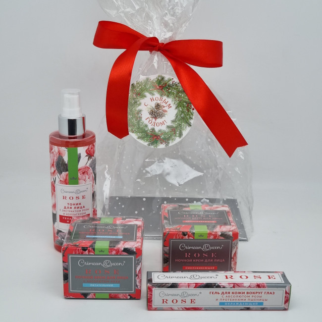 Набор 352 косметика с Абсолютом розы 315гр с новым годом