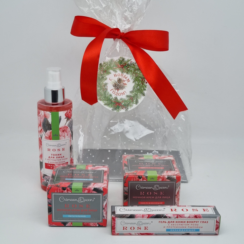 Набор 352 косметика с Абсолютом розы 315гр с новым годом