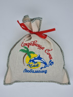 Чай черный в сувенирном мешке с вышивкой любимому 140гр Чай черный в сувенирном мешке с вышивкой любимому 140гр