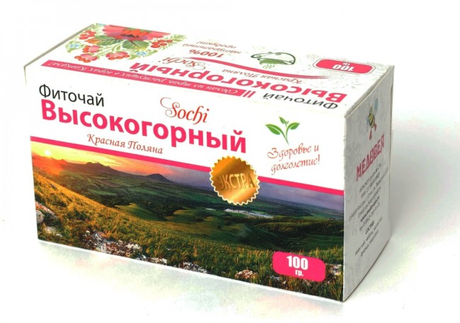 Фиточай Медовея "Высокогорный" 100гр Фиточай Медовея "Высокогорный" 100гр