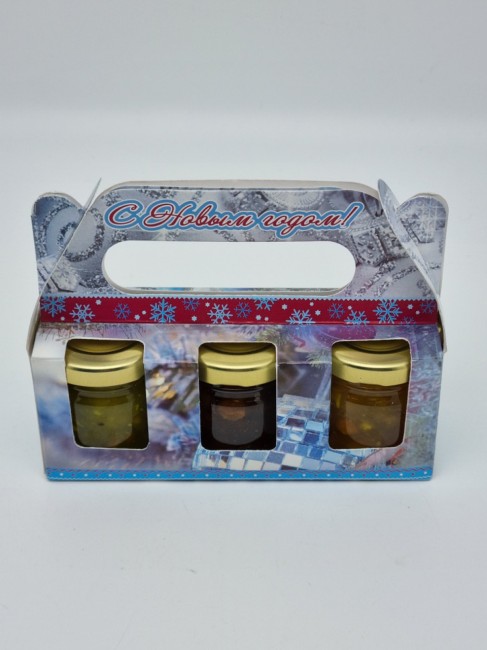 Набор Праздничный 3 варенья с новым годом Набор Праздничный 3 варенья с новым годом