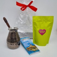 Набор кофе, турка, шоколад Любимой сестре Набор кофе, турка, шоколад Любимой сестре