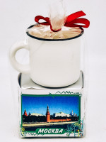 Чай зеленый ручной сбор 40гр + кружка мини Москва