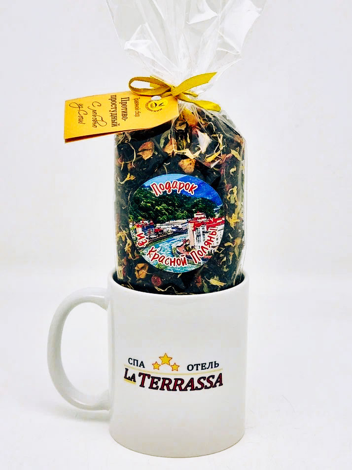 Чай Краснополянский  Противопростудный с кружкой Ла Терраса