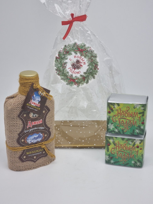 Набор 567 Праздничный чай черный, зеленый и бальзам Домбай с новым годом Набор 567 Праздничный чай черный, зеленый и бальзам Домбай с новым годом