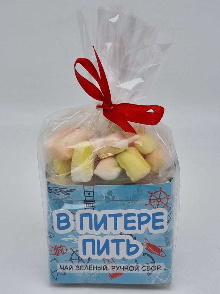 Чай зеленый ручной сбор 40гр + парварда 50гр Санкт-Петербург №1