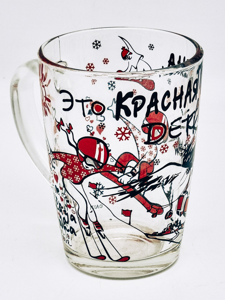 Кружка стекло 320мл "Это Красная поляна, детка!"
