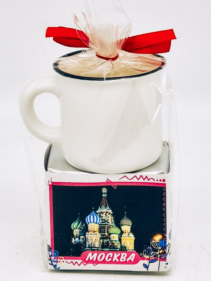 Чай черный ручной сбор 35гр + кружка мини Москва