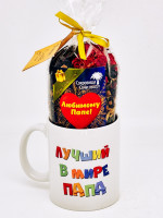 Подарочный набор папе краснополянский чай Тонус ручной сбор 100гр в кружке 300мл