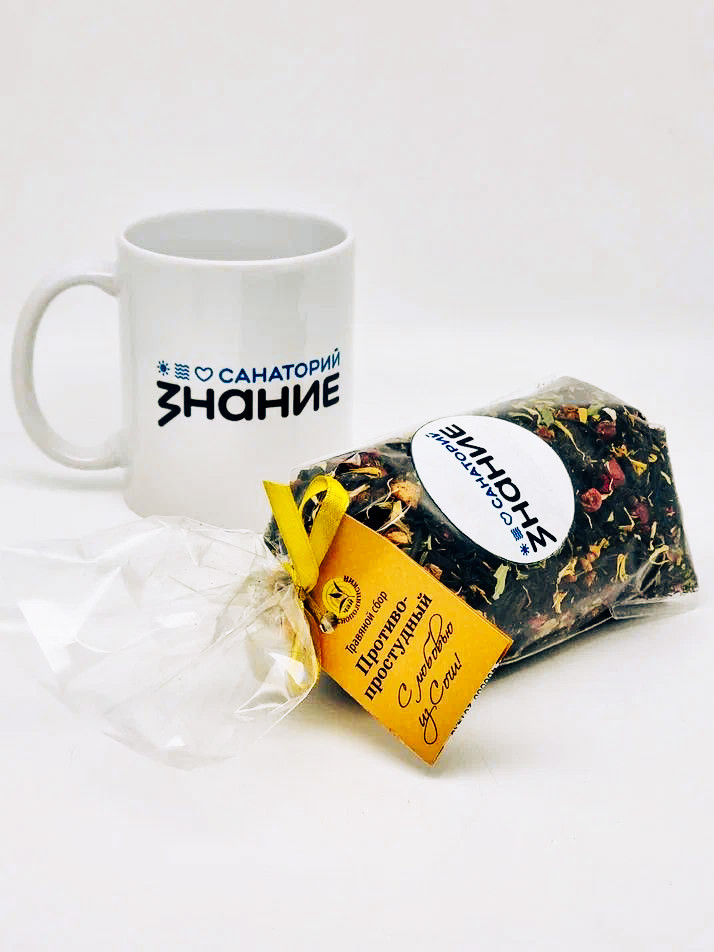 Чай Краснополянский Противопростудный с кружкой Знание
