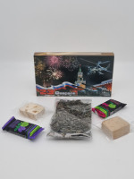 Подарочный набор с 23 февраля зеленый чай 30гр, нуга 30гр и пастила 40гр