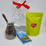 Набор кофе, турка, шоколад Милой тете Набор кофе, турка, шоколад Милой тете