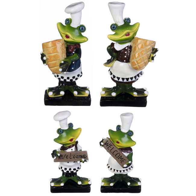 Набор 4 лягушек 7,5*4,5*16 и 6,5*,5*13см