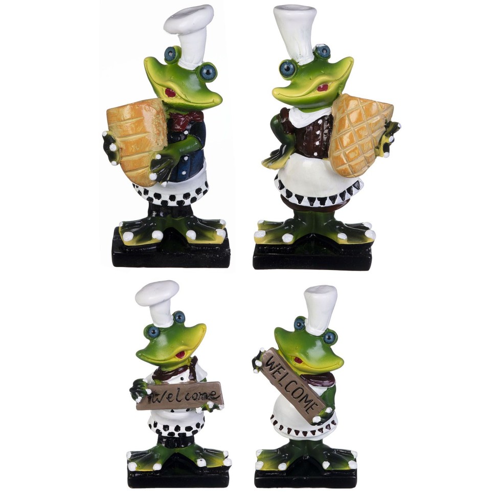 Набор 4 лягушек 7,5*4,5*16 и 6,5*,5*13см