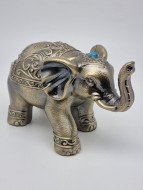 Пепельница с крышкой металл Слон №1