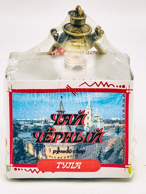 Чай черный ручной сбор 35гр Тула с сувениром брелок самовар