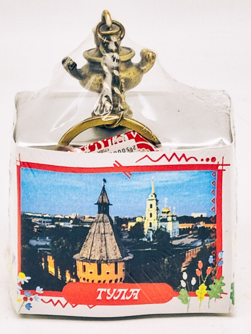 Чай черный ручной сбор 35гр Тула с сувениром брелок самовар