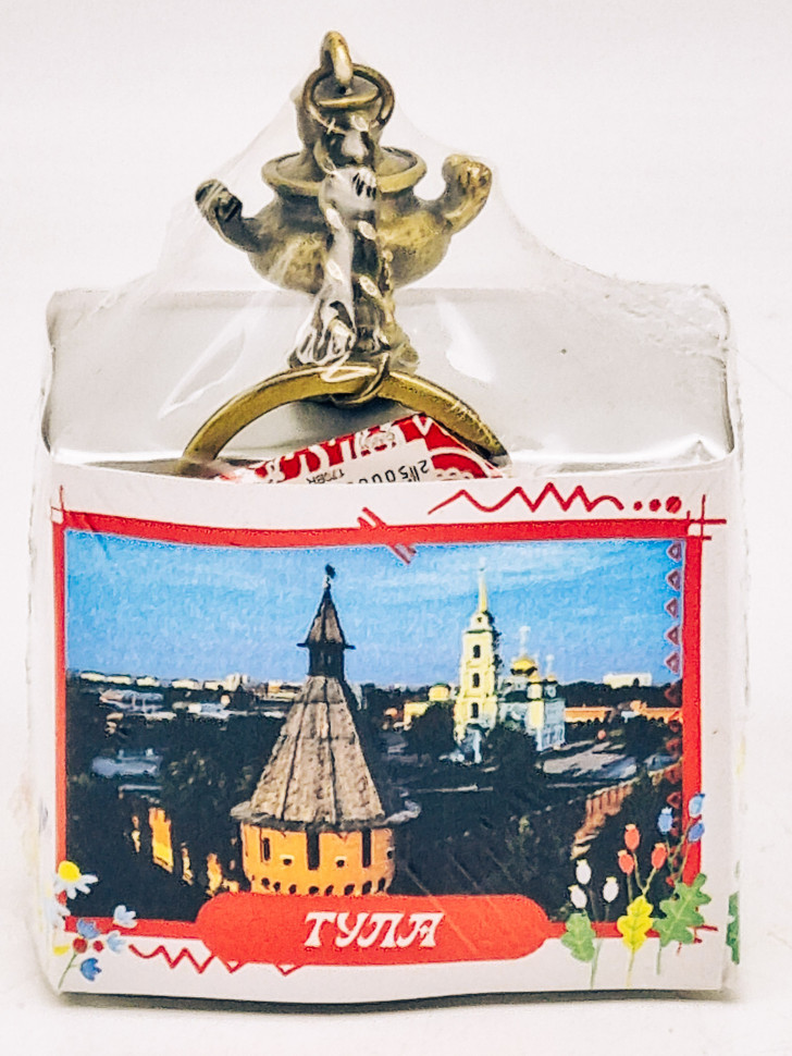 Чай черный ручной сбор 35гр Тула с сувениром брелок самовар