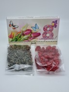 Набор Праздничный чай зеленый и вишня с 8 марта