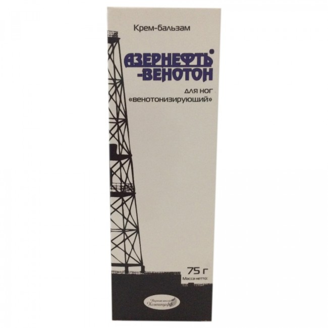 Крем-бальзам Азернефть-Нафталан для ног "Венотон" 75гр Крем-бальзам Азернефть-Нафталан для ног "Венотон" 75гр