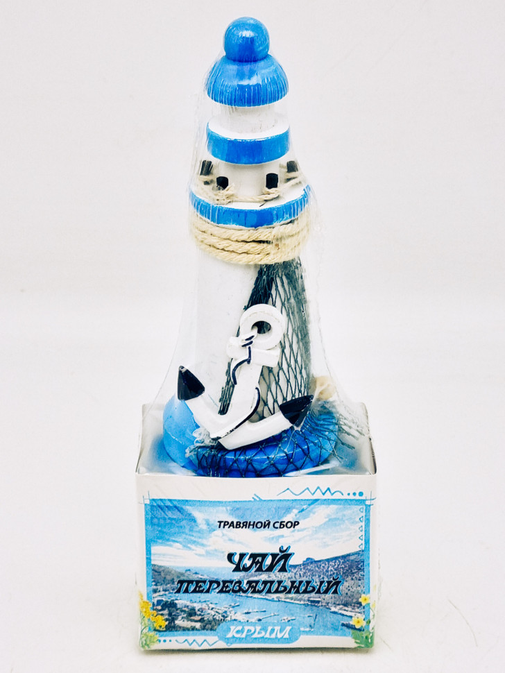 Краснополянский чай "Перевальный" 40гр с сувениром маяк Крым