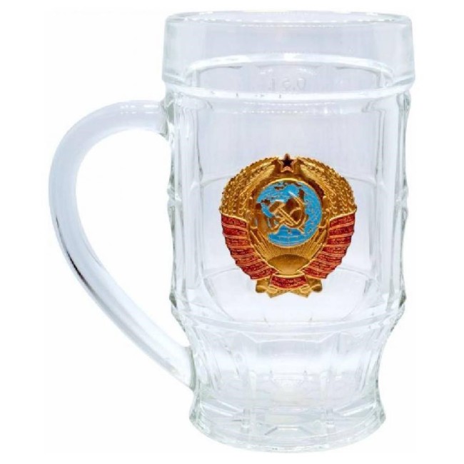Кружка пивная пинта "Герб СССР"