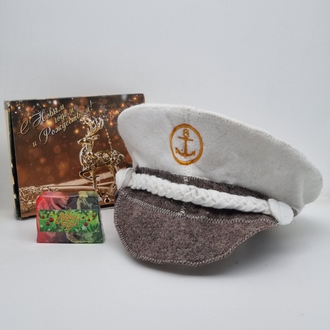 Набор для бани "Капитан" с новым годом