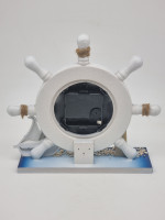 Часы Штурвал на подставке Сочи