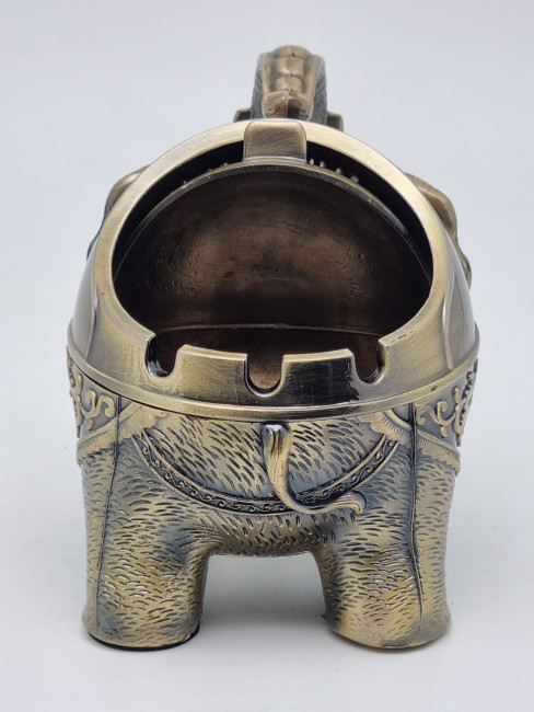Пепельница с крышкой металл Слон №3