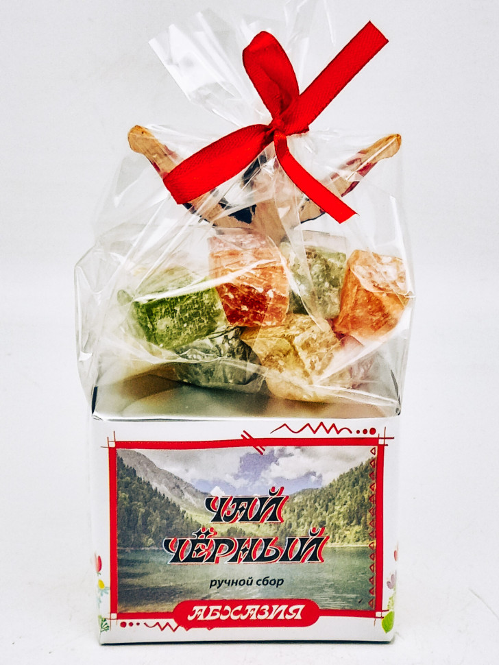 Чай черный ручной сбор 35гр +лукум 50гр Абхазия с магнитом