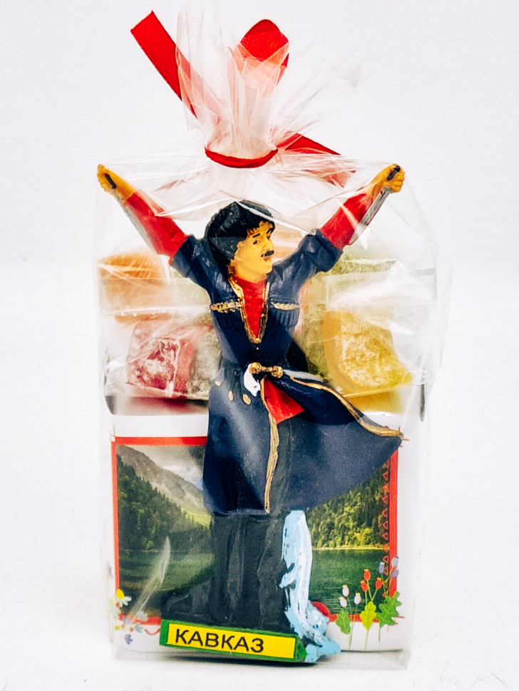 Чай черный ручной сбор 35гр +лукум 50гр Абхазия с магнитом