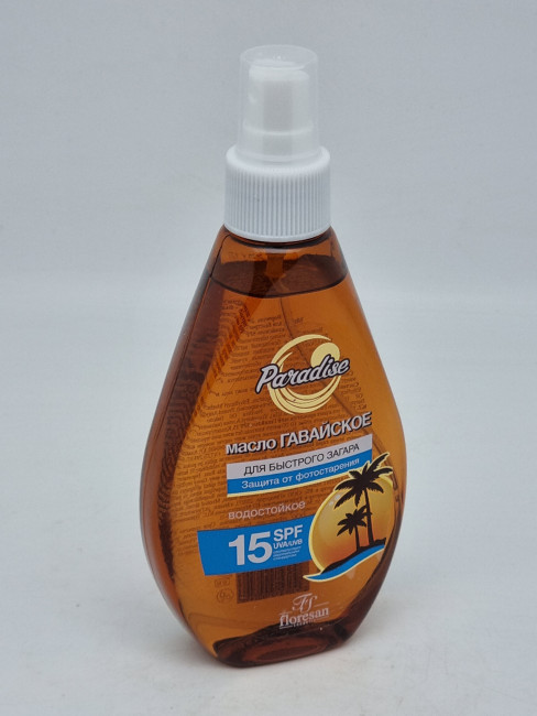 Масло для быстрого загара SPF 15 150мл Гавайское