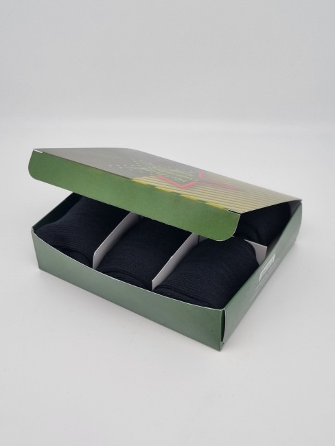 Набор 43 носки черные 6шт с 23 февраля