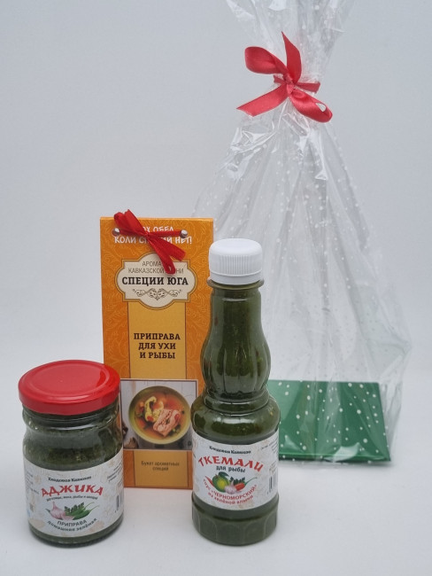 Ассорти для рыбы "Соус, аджика зеленая, смесь специй" №2