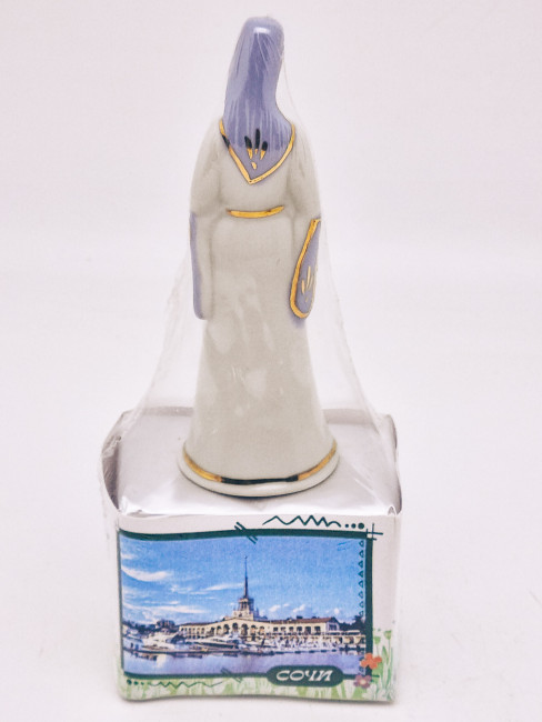 Чай зеленый ручной сбор 40гр Сочи с сувениром Горянка коллекционный фарфор