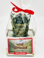 Чай черный ручной сбор 35гр Абхазия с сувениром стопка