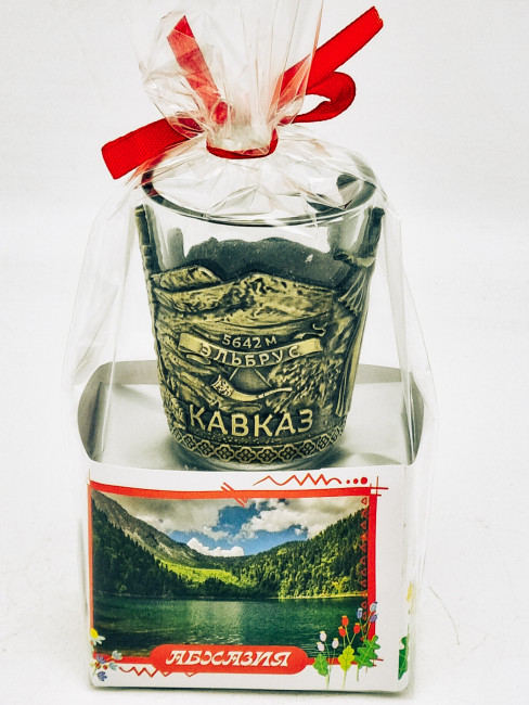 Чай черный ручной сбор 35гр Абхазия с сувениром стопка