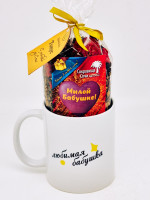 Подарочный набор бабушке краснополянский чай Тонус ручной сбор 100гр в кружке 300мл