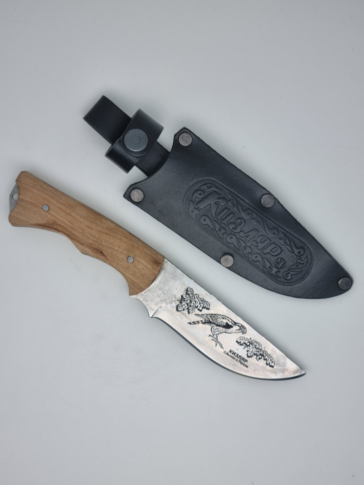 Нож с деревянной ручкой для туризма сталь Сапсан