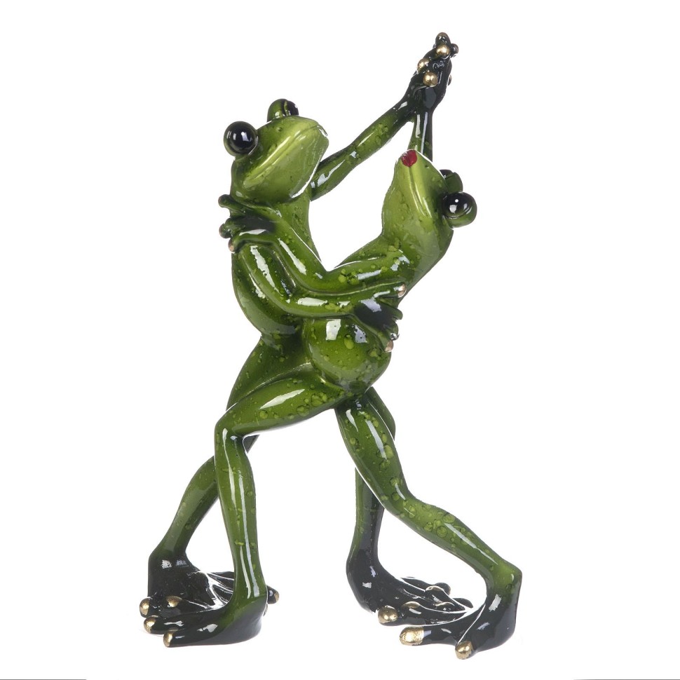 Фигурка 2 танцующих лягушек 14,2*8,5*21,3см