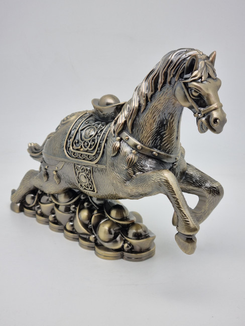 Пепельница с крышкой металл Конь №2