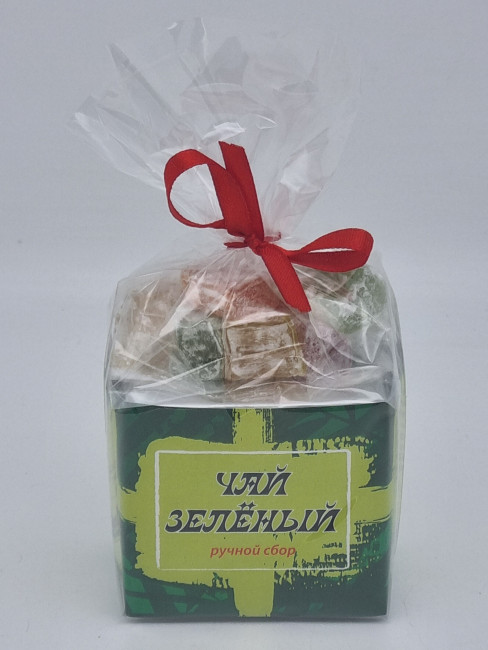 Чай зеленый ручной сбор 40гр +лукум 50гр Санкт-Петербург №2