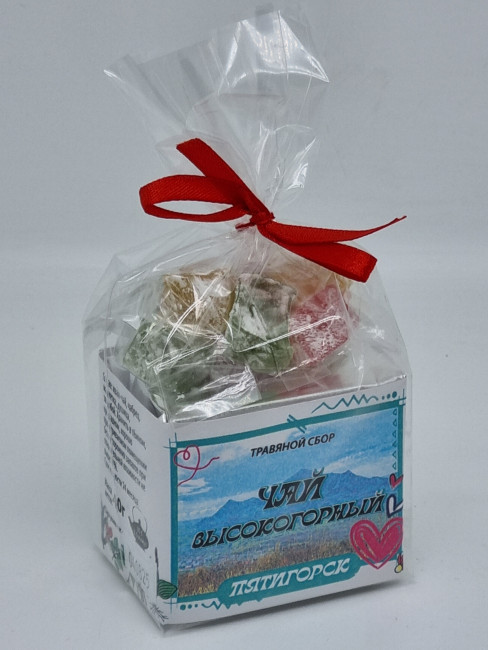 Краснополянский чай "Высокогорный" 40гр +лукум 50гр Пятигорск