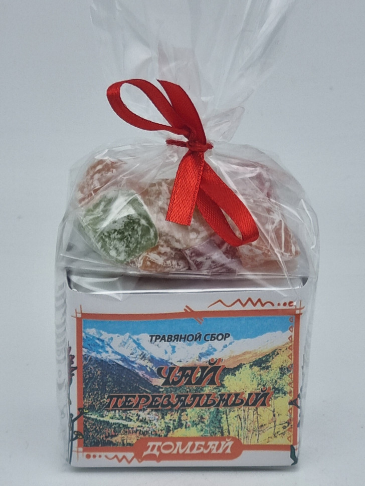 Краснополянский чай "Перевальный" 40гр +лукум 50гр Домбай