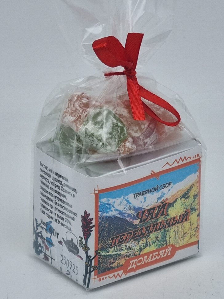 Краснополянский чай "Перевальный" 40гр +лукум 50гр Домбай