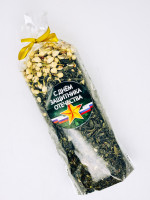 Подарок на 23 февраля чай зеленый ручной сбор с жасмином 100гр