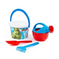 Набор: ведро среднее, лопата, грабли, лейка 4